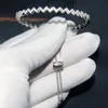 Trend Fashion Bangle 925 Silver Korea Eenvoudige micro ingelegde diamanten dame armbanden voor vrouwen