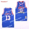 Maillots de basket-ball film maillots de basket-ball Wilt Chamberlain 13 Harlem Globetrotters maillot hommes taille S-XXL 001