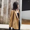 جاكيتات نسائية لانمريم بو الجلود سترة لامرأة 2022 الخريف معطف الأكمام الطويلة مع حزام الإناث على غرار أزياء الشارع