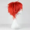 New Popular synthetic cosplay Black basketball COS Red Short Hair Wig