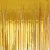 Party Decoration 2x1m Rose Gold Metallic Foil Tinsel Fringe Curtain Wedding Birthday Decorations Kids Backdrop Po Props Supplies