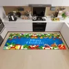 Tapijten Merry Christmas Keuken Mat Huis Gebouw Loopkamer Slaapkamer Woonkamer Vloer Decor Tapijt Tapijt Badkamer Deur Niet-slip voetkleed