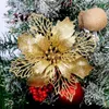 Guirlande de fleurs décoratives pour arbre de noël, paillettes creuses, ornements de fleurs artificielles, pendentif, couronne de mariage DIY, RRA65