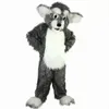 Серый собака хаски талисман талисман костюм мультфильм тема тема персонажа карнавальный фестиваль фестиваль фантастическое платье рождественское взрослый размер дня рождения на дне открытого наряда