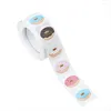 Gift Wrap Self-adhesive DIY Craft Baking Pattern For Cake Bread Package Box Packing Roll Sticker Seal Labels Donut Stickers