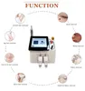 Machine d'épilation au laser à diode 808nm Technologie picoseconde Pico Laser Dissolvant de tatouage Équipement d'utilisation de salon de beauté Tête de refroidissement Laser indolore visage et corps Enlever les poils