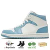 Basketballschuhe Trainer Shadow Sneakers University Blue Text Green Jumpman 1S Jorda Größe 13 Herren mit Box Chicago neu erfunden