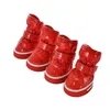 Обувь зимних домашних собак для маленьких S теплых флисовых щенков водонепроницаемые снежные ботинки Chihuahua orse Products 211027