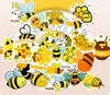 50pcs mignon abeille animaux autocollants pour enfants adolescents vinyle autocollant étanche pour ordinateur portable pare-chocs planche à roulettes bouteilles d'eau ordinateur téléphone BP-168