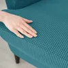 Stoelhoezen Stretch Wing Polar Fleece Wingback Sofa Elastic Spandex Fauteuil met kussen Meubelbeschermer 221020