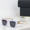 Nuovi occhiali da sole dal design alla moda 4431 montatura big cat eye lettere aste in metallo cavo occhiali da vista con protezione uv400 per esterni stile versatile e popolare