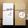 Gift Wrap 500pcs Thank You Stickers Heart Round Seal Label For Small Shop Wedding Package 896A