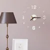 Orologi da parete Orologio effetto specchio acrilico 3D Adesivo fai da te Decalcomania murale Decorazioni per la camera da letto della casa per la decorazione senza batteria