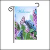 Gartendekorationen 30 x 45 cm, Rasen dekorieren, Sonnenblumen-Flaggen, wasserdichte Verschlüsselung, Leinen-Flagge, Festival-Banner, einfach zu installieren, schön für Dhsca