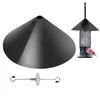 Other Bird Supplies 16 Inch Squirrel Baffle Black For Feeder Guard Outdoor Feeders Poles Shepherds Hook