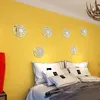 Lusterka 10cm3d akrylowe lusterka naklejki ścienne dekoracja komercyjna salon sypialnia dziecięcy wystrój domu