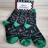 Herrensocken, 3 Paar, Weihnachten, fröhlich, mit Geschenkbox, Jahresgeschenk, Herrenmode, Baumwollkleid