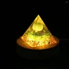 Dekoratif Figürinler Doğal Taş Orgonit Piramit Kristalleri Orgone Enerji Jeneratörü İyileştirme Reiki Chakra Meditasyon Koruması Zanaat için