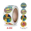 Gift Wrap Wonderful Sticker 500 Pcs /roll 2.5cm Cute Bus /Ship Vintage Scrapbooking Round Shape Teacher Children Reward Label Seal Paste