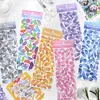 Geschenkpapier INS Laser Engel Farbe Feder Dekorative Blingbling Aufkleber DIY Scrapbooking Kawaii Idol Karte Koreanische Briefpapier Aufkleber