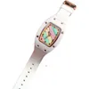 Marshmallow Series RM037-01 Automatisk mekanisk bekännelse Ceramic Womens Watch 02 Diamond