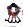 Décorations de Noël 2022 Halloween fleur anneau porte suspendus fantôme maison décoration pendentif # Q