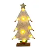 Decorazioni Natalizie LED Mini Albero 32CM Luce Calda Luci Colorate Ciondolo Piccolo Per La Casa 220912