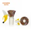 Glass bowl Male Joint smoking Accessories 14mm male banana style For Bongs Water Pipes Dab Rig