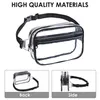 Clear Fanny Pack Stadium Godk￤nd midjev￤ska Pack Transparenta Belt V￤skor Purs f￶r Women Men