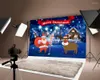 Party Decoration Milsleep Santa Claus Snowman Bakgrund Merry Chirstmas White Pograph Festival Bakgrund PO Dekorationer