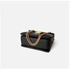 2022 Big Rivet Genuine Leather bag Belt Handle Clutches Flap Handbag Women Chain Shoulder Small Bag Luxury Designer