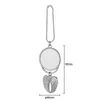 Sublimazione Blanks Accessori auto per bomboniere Angelo Ala Collane Pendenti Ciondolo auto Specchietto retrovisore Hanging Charm Ornaments Sea Shipping RRC05