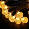 Strängar USB LED -ljussträng Kristallbubbelboll Bollformad dekorativ för sovrumsfest bröllop camping inomhus utomhus