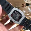 Luxury mens Mechanics Watch Wine Barrel Rm055 Series 2824 Automatic Mechanical Fine Steel Case Tape Men