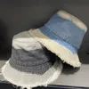 Eimer Hut Frauen Herbst Hüte und Kappen Patchwork Gewaschen Denim Hut Hip Hop Solide Breiter Krempe Baumwolle Strand Angeln Kappe panama