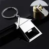 House Shaped Bottle Opener Keychain Personalized Wedding Gifts Souvenirs Birthday Christmas for Guests Wholesale RRA35