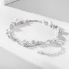 990 perles en argent Sterling Bracelets serpent chaîne perle ronde pour les femmes rétro fête de mariage sauvage cadeaux de noël bijoux de mode 013