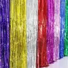 Decorazione del partito 5 Pz/lotto Casamento Foglio di Alluminio Frange Tinsel Tenda Per Matrimonio Compleanno Sfondo Appeso Nappa