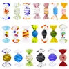 Kerstdecoraties 20/40 -stks kleurrijke vintage murano glazen snoep snoep bruiloft kerstfeestje huis diy ornament ambachten