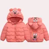 Hoodies Kız Erkek Ceket Kalın Mont Elbise Bebek Çocuk Moda 1-5 Yıl Için Sıcak Kış Giyim Ceket Kostüm