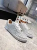 Designer Par Diamond Casual Shoes Silver Ladies Sneakers Gold Men New Brand Flat Shoes Black White Fashion Sneaker Box Storlek 35-45