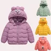 Hoodies meninas meninos jaqueta casacos grossos roupas infantis moda roupas quentes de inverno para 1-5 anos casaco traje