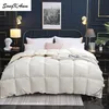 Songkaum 95 % White Goose/Duck Down Quilt-täcken High-End Bekväma hemvagnar 100 % Cotton Cover King Queen i full storlek