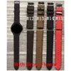 Designer Leather Watchbands Telefonfodral Tillbehör Toppkvalitet för Samsung Galaxy Watch4 20mm 22 mm Apple 38mm 40mm 42mm 44mm IWatch 2 3 4 5 Watchband