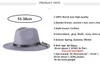 Beanie/Skull Caps 2022 nuova moda uomo Fedora moda donna jazz cappello primavera estate nero misto lana berretto cappello casual all'aperto X XL T221013