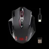 Ratos redragon m913 impact elite mouse de jogos sem fio com 16 botões programáveis ​​16000 dpi 80 h bateria e sensor óptico 221020