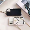 Fashion Crossbody Card Holder Bag telefonfodral för iPhone 14 Promax 14 13Pro 12Promax 12 11 Pro X Max XR 7 8 Plus Luxury Pu Leather Wallet Cover