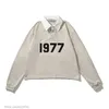 Erkek Hoodies Sweatshirts 1977 Dijital Flock 2023 Essential Hoodie Sezon 8 Sınırlı Edition Benzersiz Polos tarzı kazak evrensel klasik lüks moda hoodies.