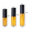 1000pcs/lot 5ml 10ml 15ml 20ml Amber Spray Bottle Refillable Empty Perfume Sprayer Bottle