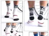 Sports Socks DH Sportscykling utomhus Sport Män Kvinnor som går Vandrande andningsbar Slip Racing Soccer Compression Cykel T221019